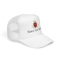 Serve The King Trucker Hat — Crest Foam Mesh Cap