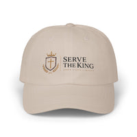 Serve The King Embroidered Cap — Christian Shield Crest Hat